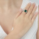 EMERALD AND DIAMOND RING