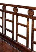 A CHINESE HONGMU RECTANGULAR CANOPY-BED