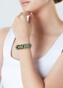 MULTI-GEM AND DIAMOND BRACELET