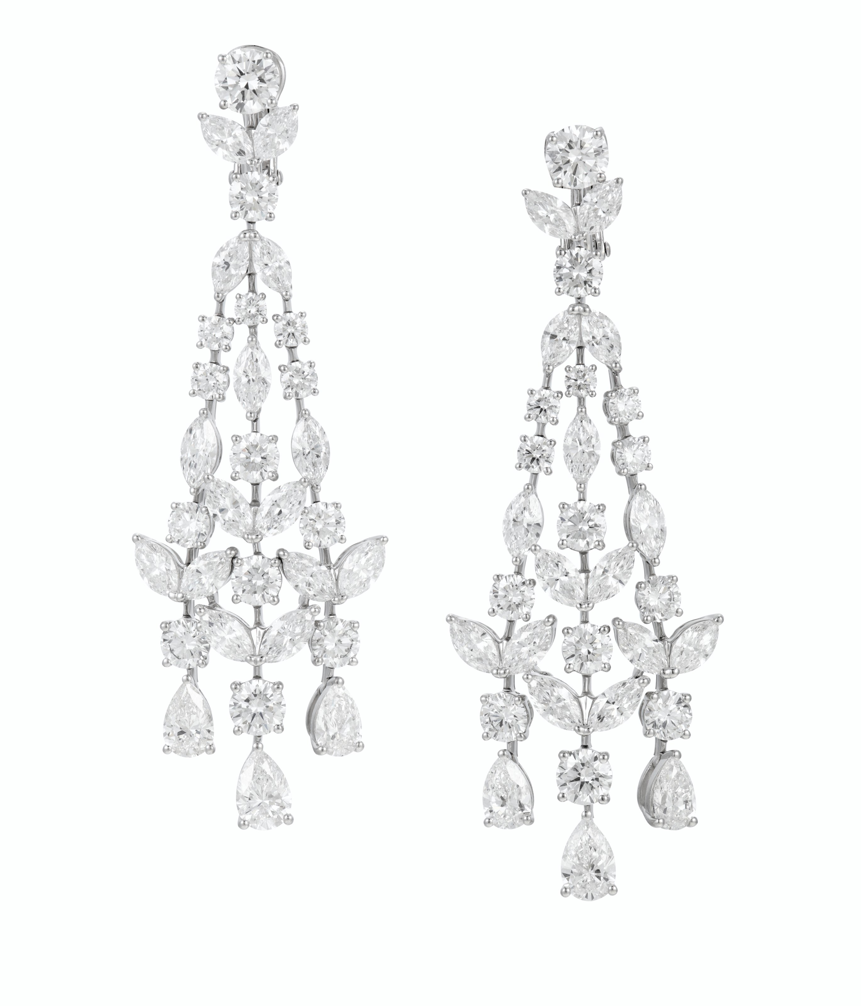 GRAFF DIAMOND 'FAN' EARRINGS