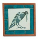 FIVE WILLIAM DE MORGAN FRAMED TILE PANELS