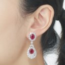 RUBY AND DIAMOND EARRINGS