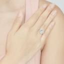DIAMOND AND SAPPHIRE RING