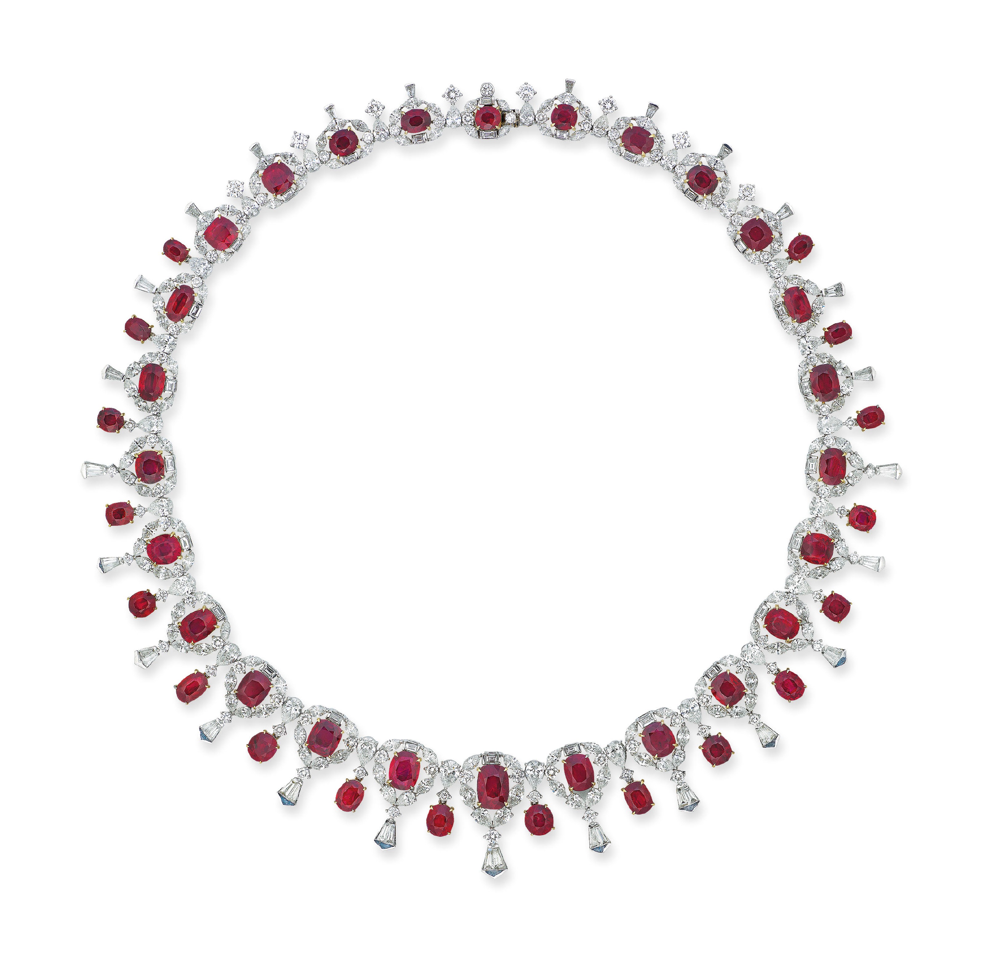 RUBY AND DIAMOND NECKLACE