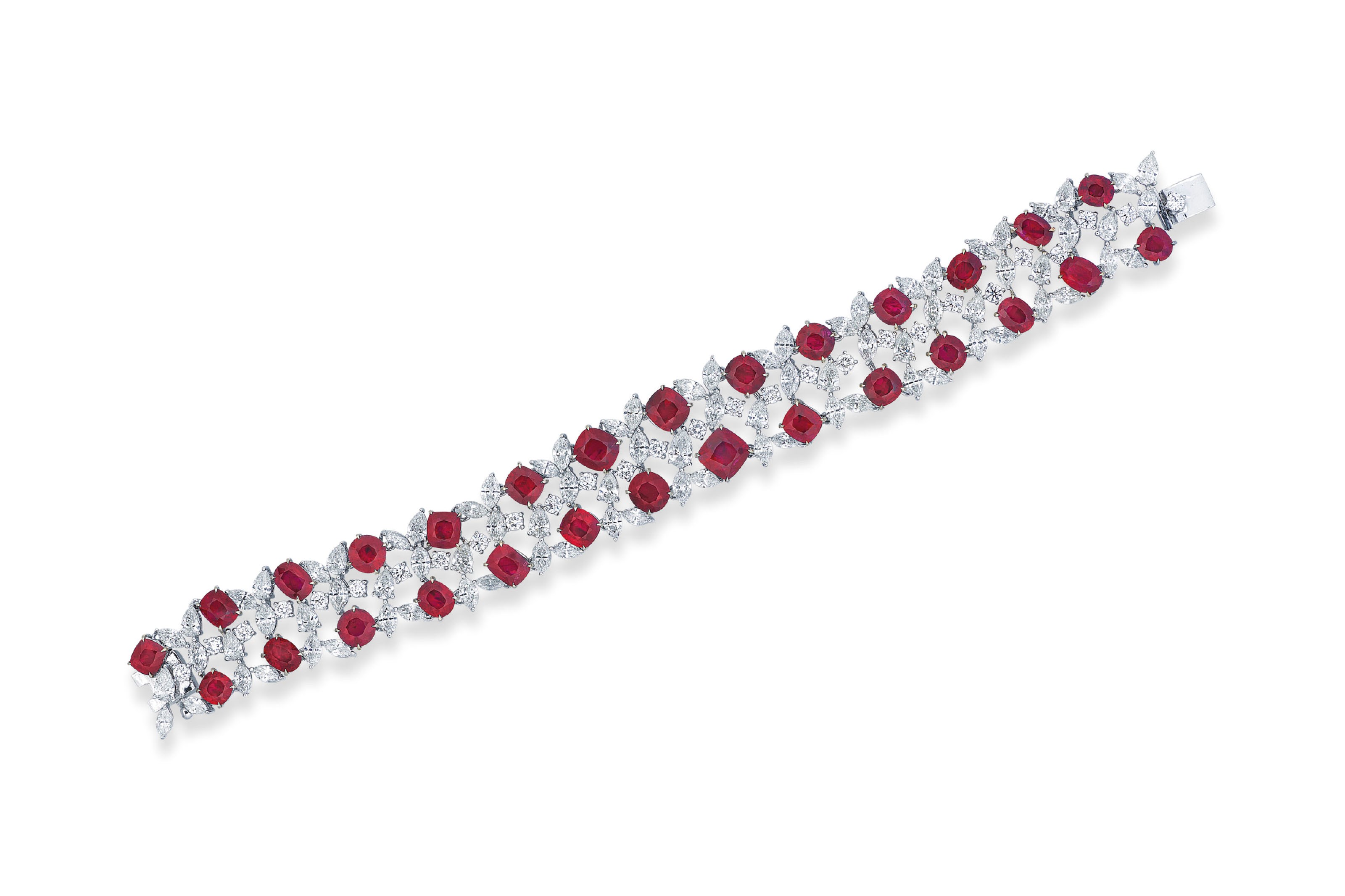 RUBY AND DIAMOND BRACELET