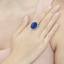 SAPPHIRE AND DIAMOND RING