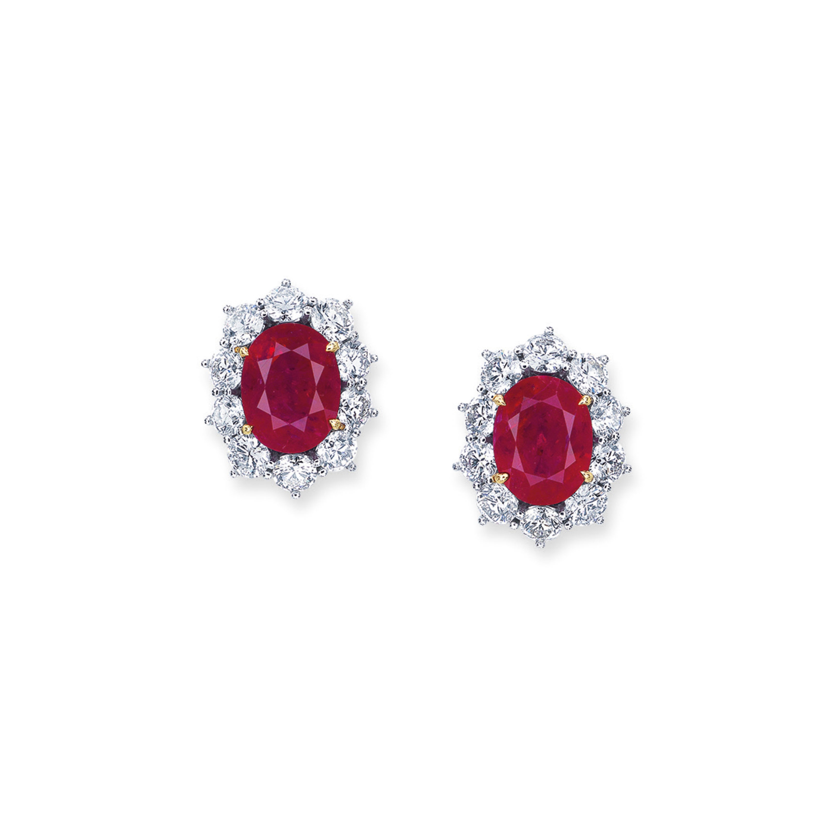 RUBY AND DIAMOND EARRINGS