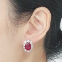 RUBY AND DIAMOND EARRINGS