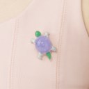 JADEITE AND DIAMOND BROOCH