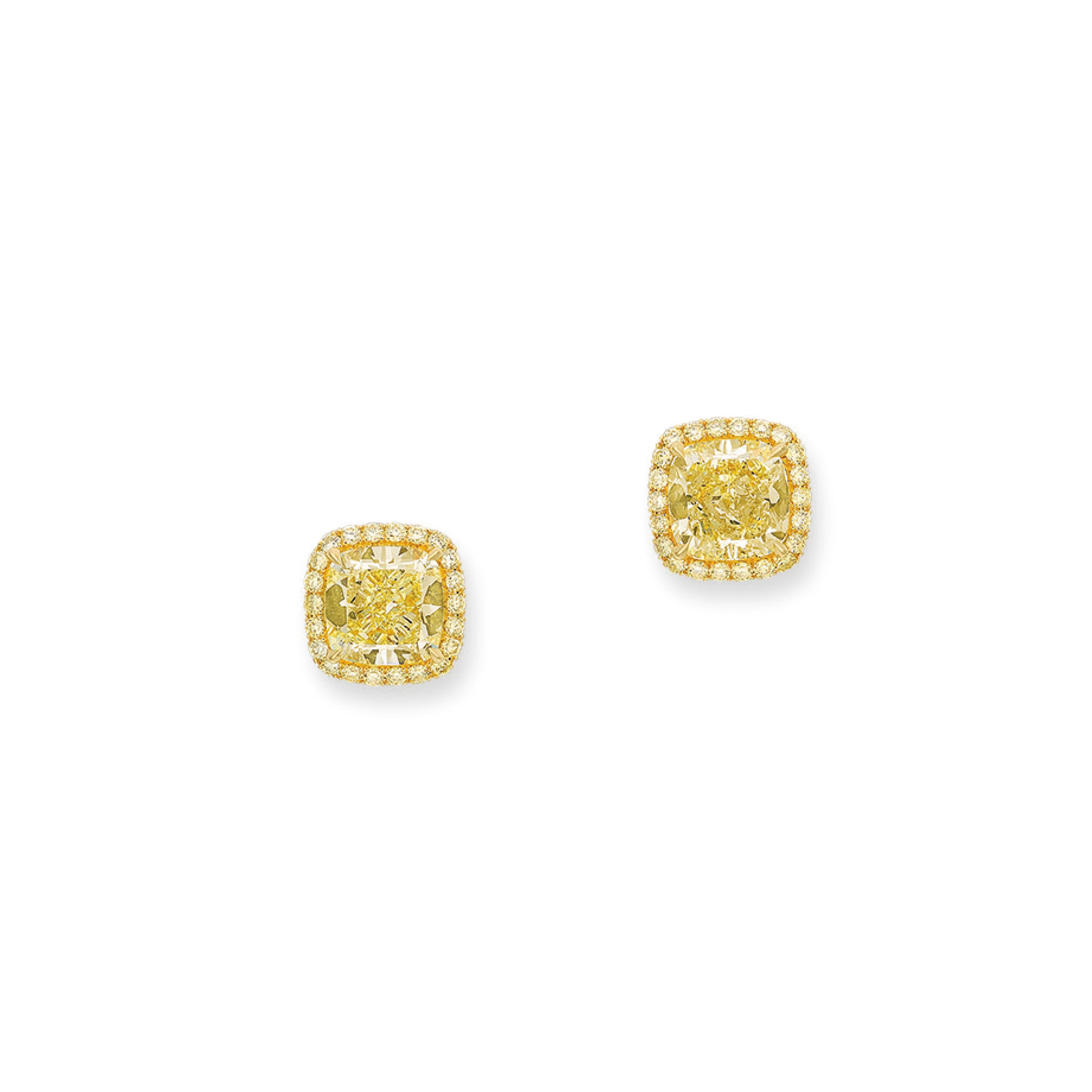 COLOURED DIAMOND EARRINGS
