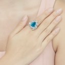 RARE TOURMALINE AND DIAMOND RING