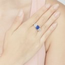 SAPPHIRE AND DIAMOND RING