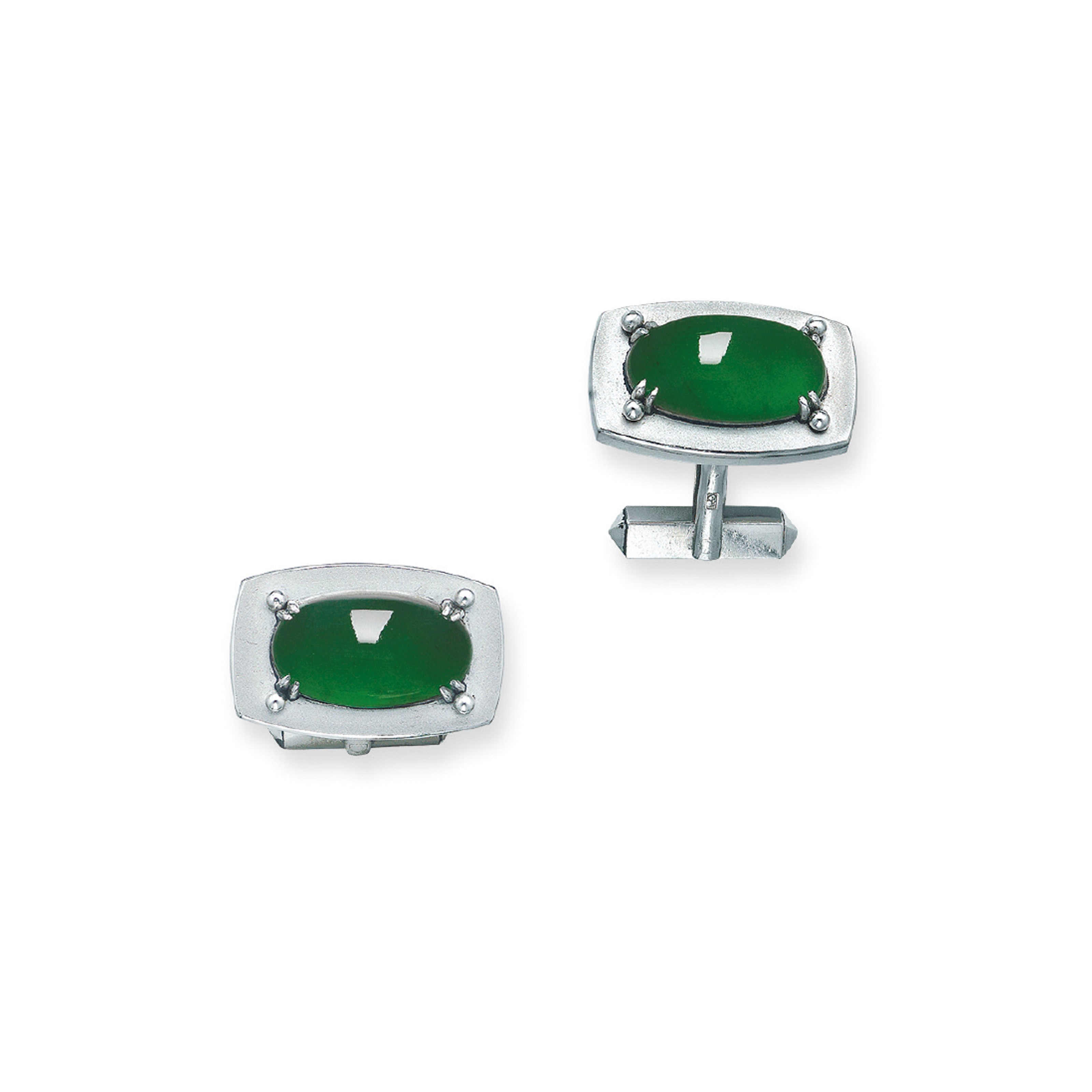 JADEITE CUFFLINKS