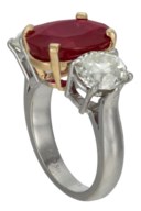 RUBY AND DIAMOND RING