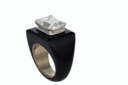 DIAMOND AND ONYX RING