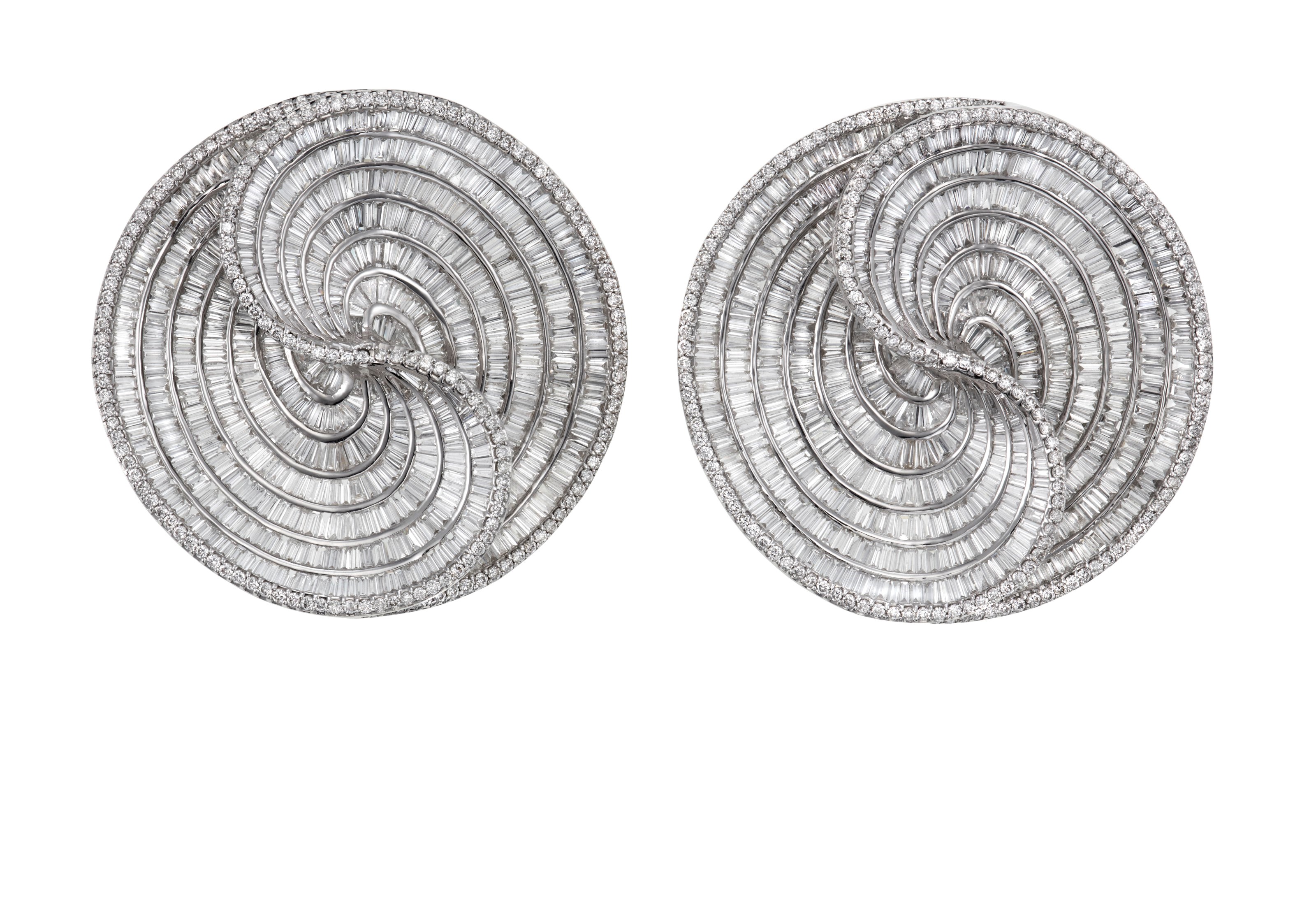 SABBADINI DIAMOND EARRINGS