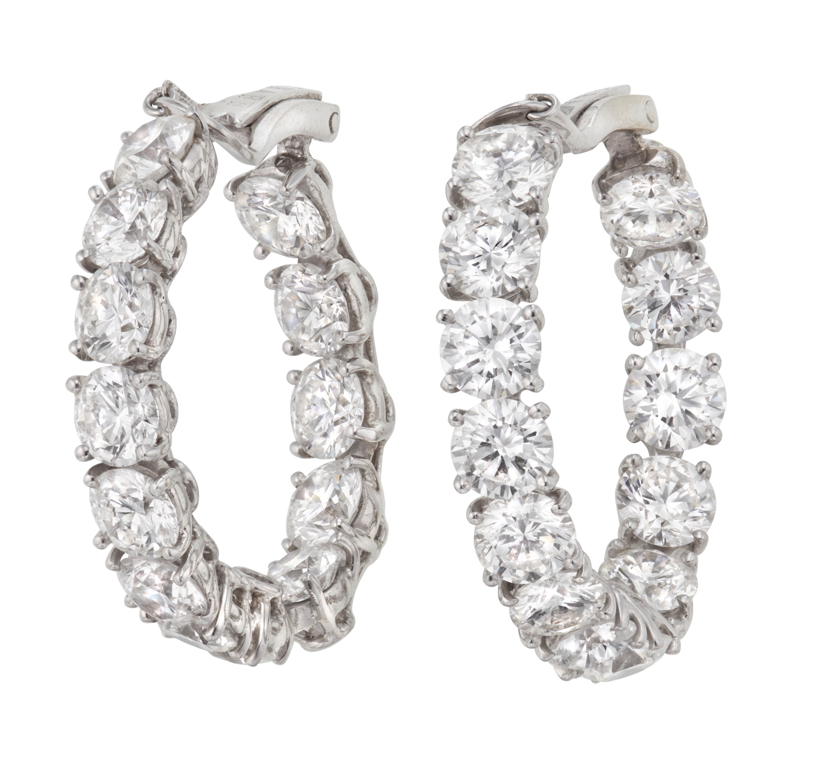 GRAFF DIAMOND HOOP EARRINGS