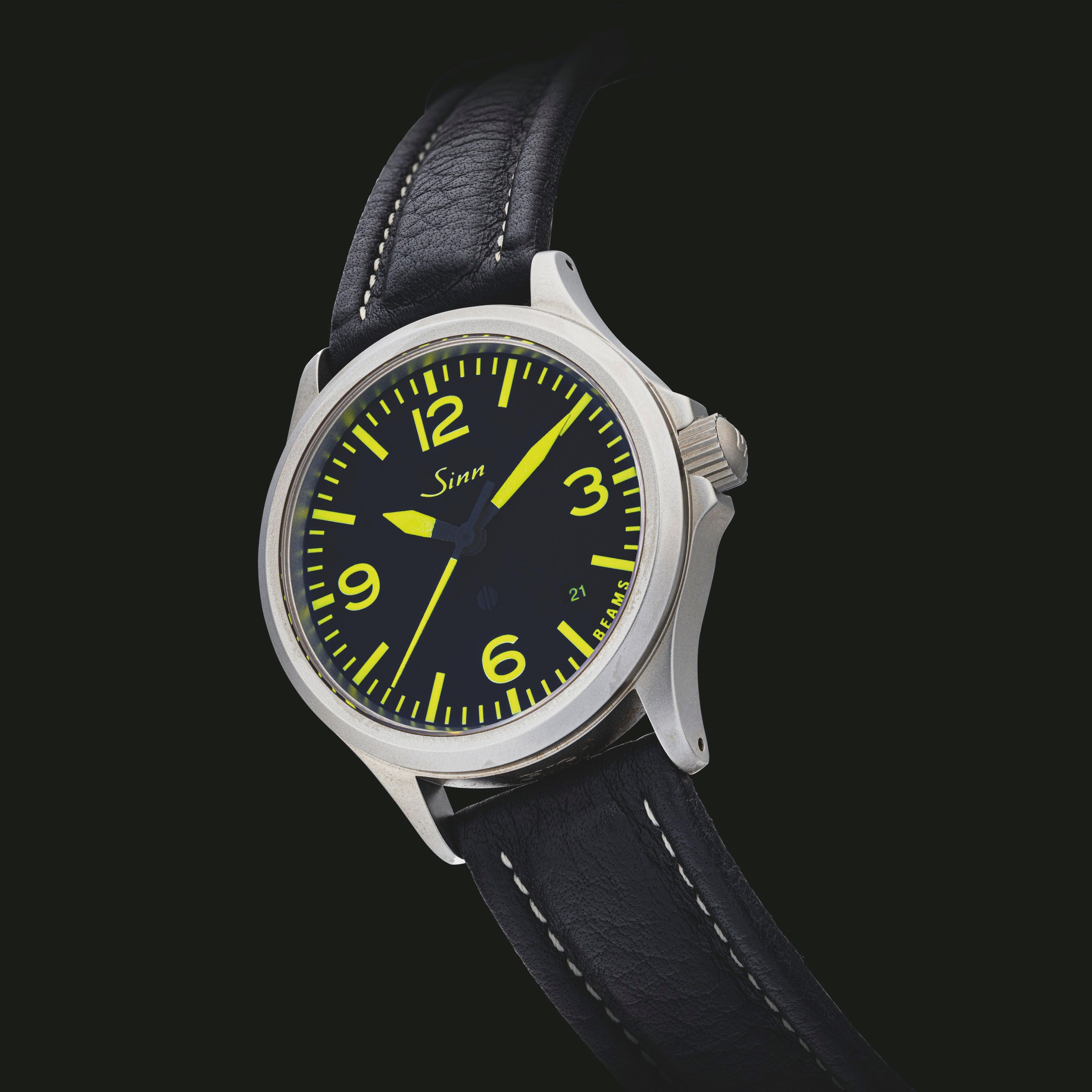 SINN. A STAINLESS STEEL LIMITED EDITION AUTOMATIC WRISTWATCH WITH SWEEP CENTRE SECONDS AND DATE, RETAILED BY BEAMS