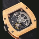 RICHARD MILLE，精美，18K红金镂空自动上弦腕表，配日历显示及中心秒针，型号 RM005，约2005年制