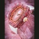 RICHARD MILLE，极罕有，粉红水晶镶钻石自动上弦女装腕表，配贝母表盘，型号07-02，约2016年制，附原厂证书