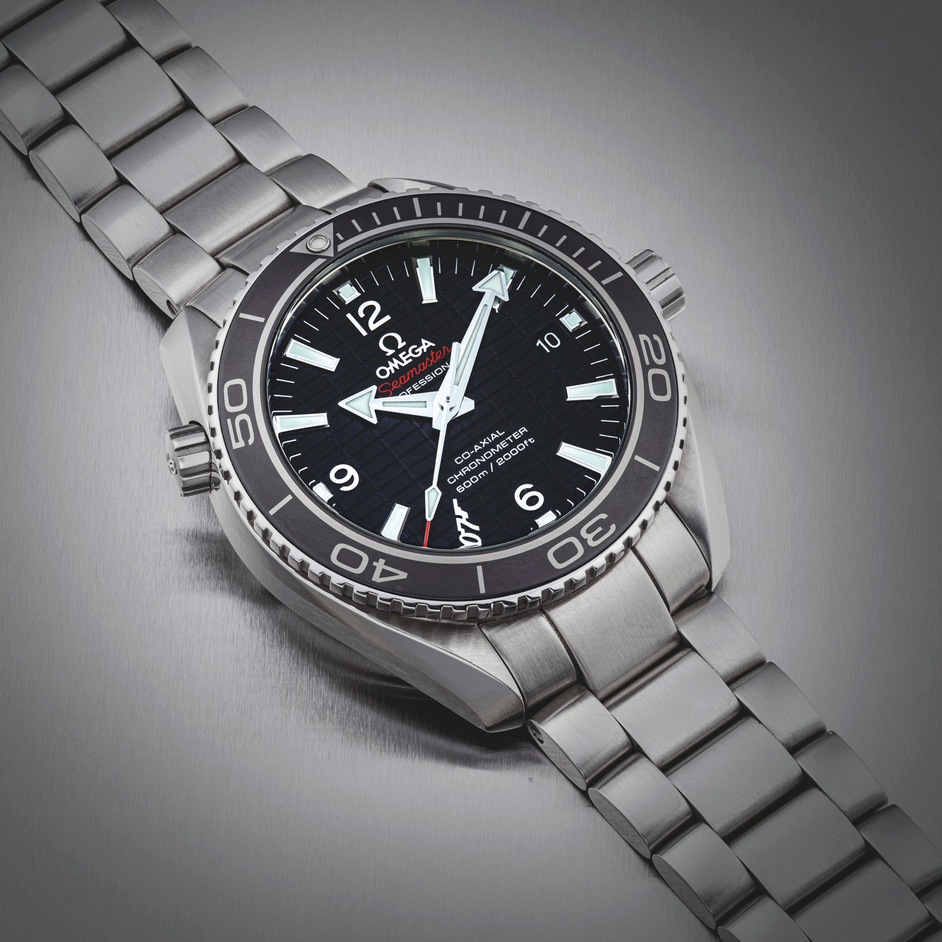 OMEGA. A STAINLESS STEEL LIMITED EDITION AUTOMATIC WRISTWATCH WITH SWEEP CENTRE SECONDS, DATE AND BRACELET