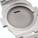 PATEK PHILIPPE. A STAINLESS STEEL AUTOMATIC WRISTWATCH WITH DATE AND BRACELET