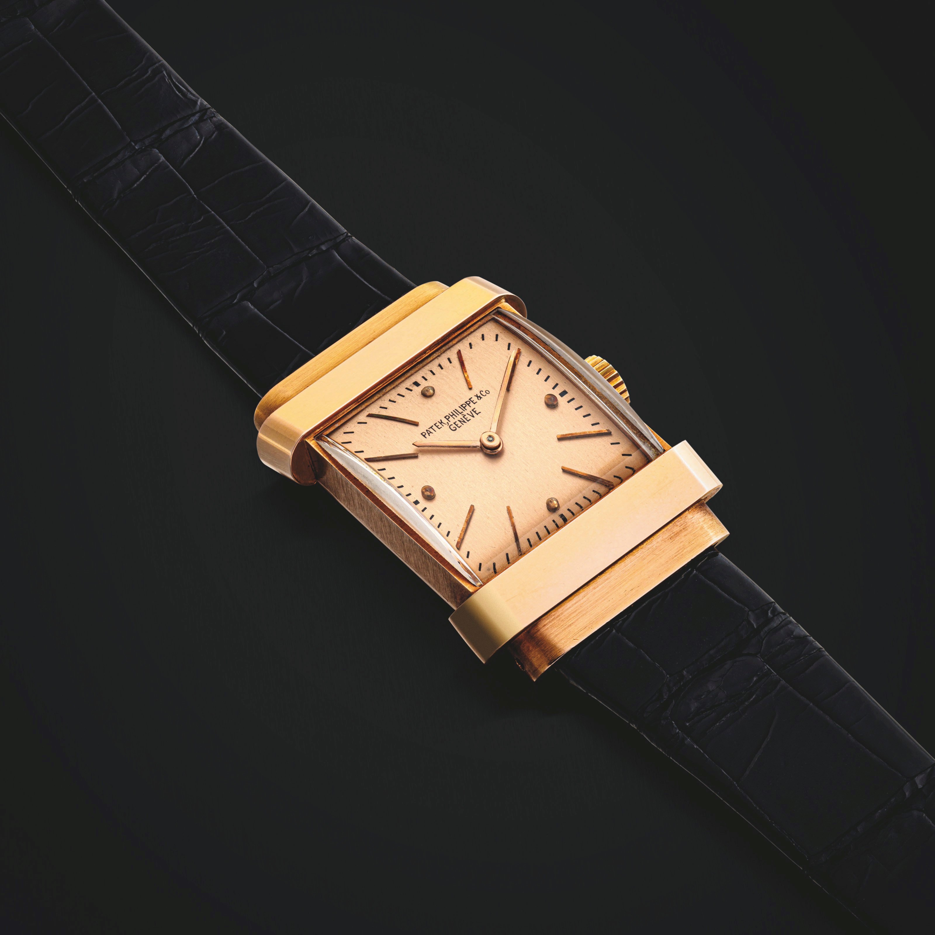 百达翡丽，18K红金腕表，型号574，1938年制，附后补证书