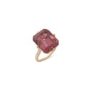 SPINEL AND DIAMOND RING