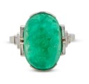 EMERALD AND DIAMOND RING