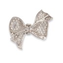 DIAMOND BOW BROOCH
