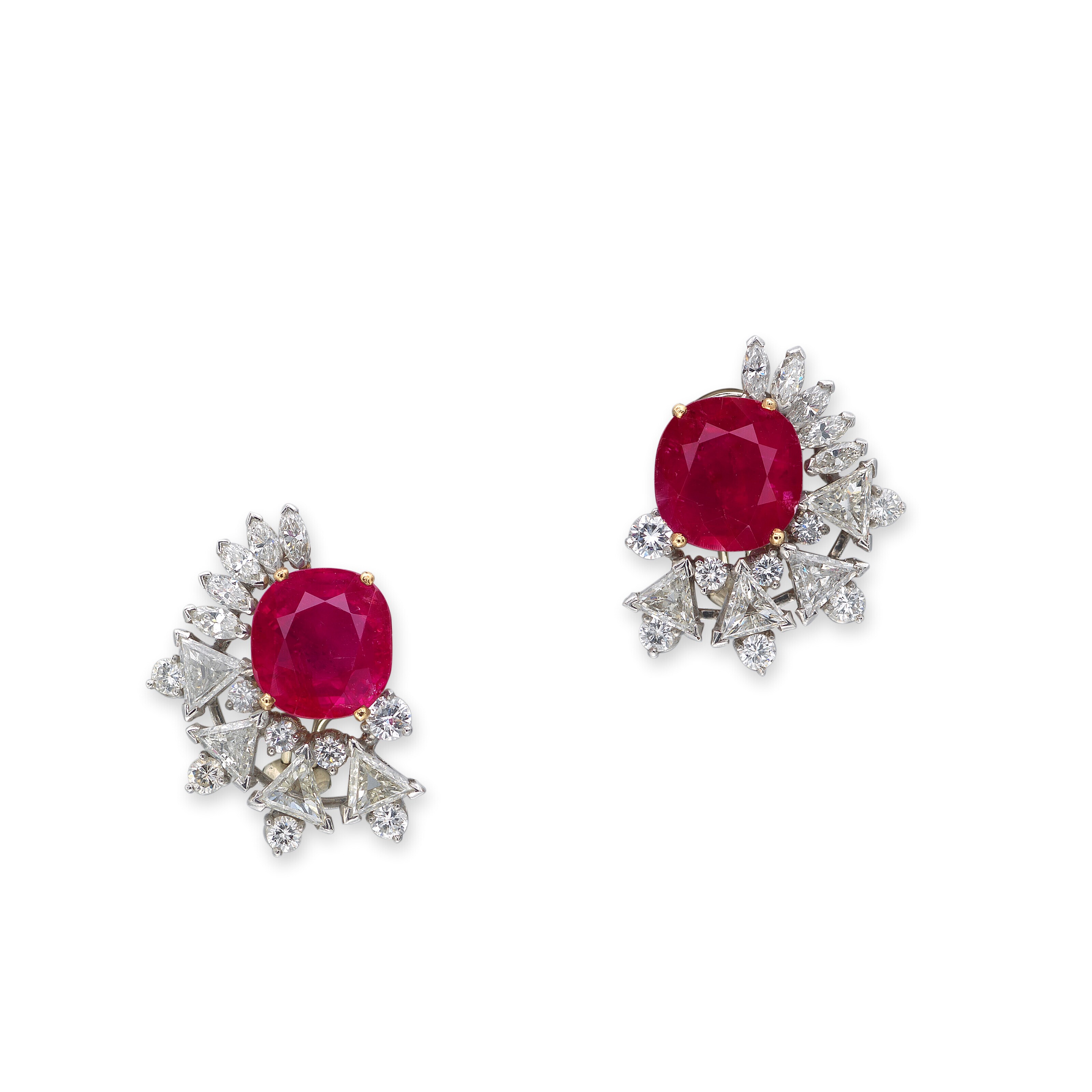 RUBY AND DIAMOND EARRINGS