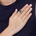 EMERALD AND DIAMOND RING