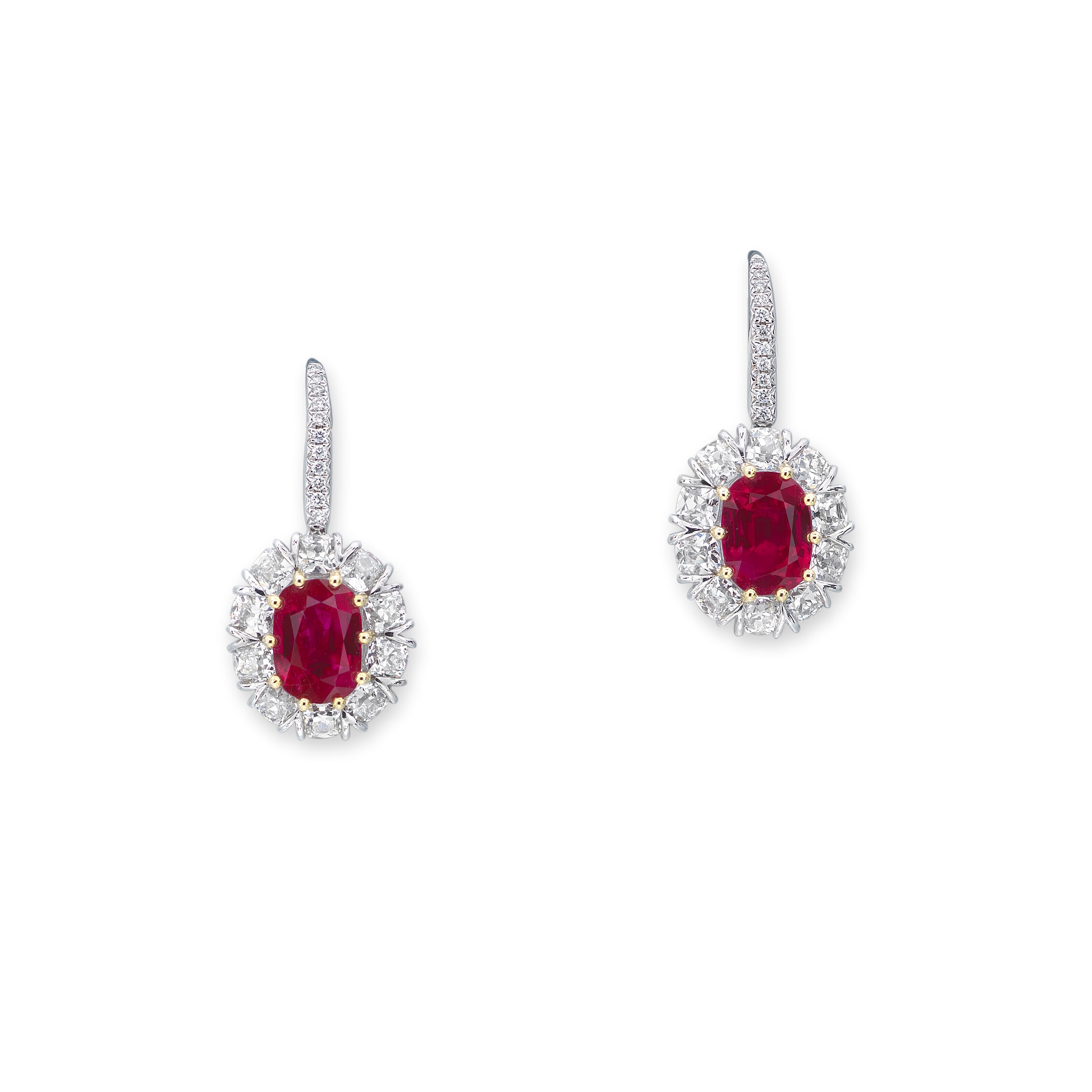 RUBY AND DIAMOND EARRINGS