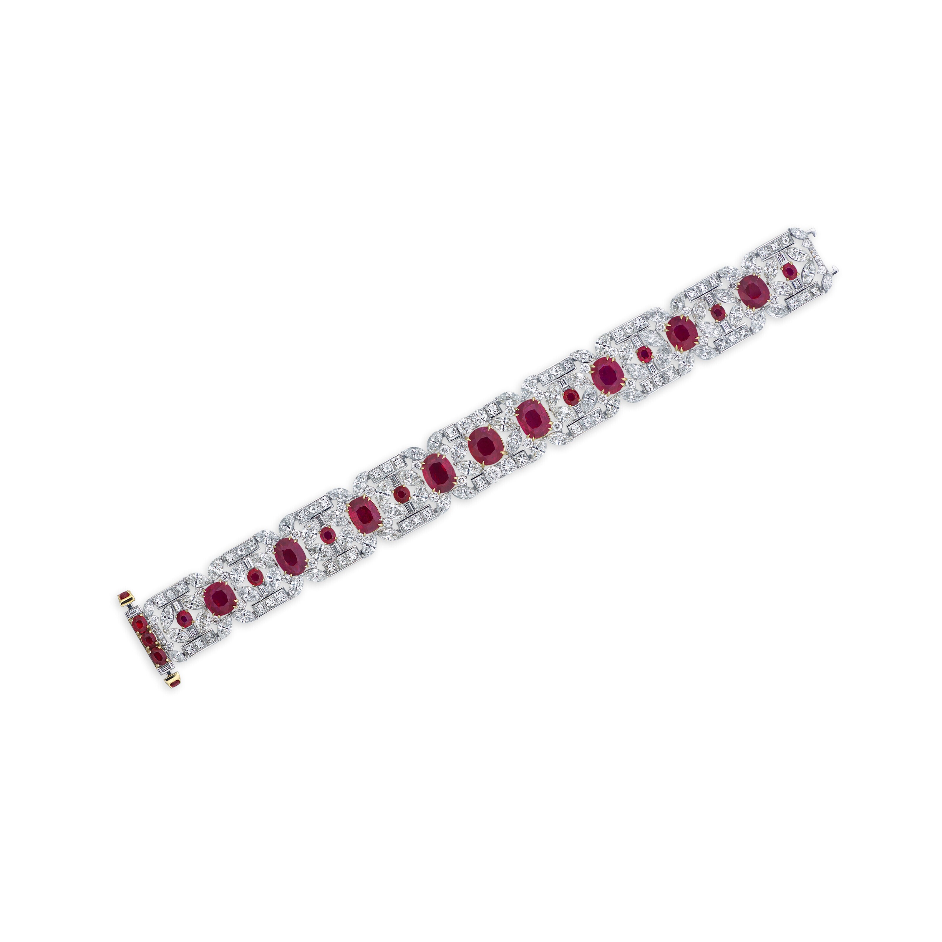 RUBY AND DIAMOND BRACELET