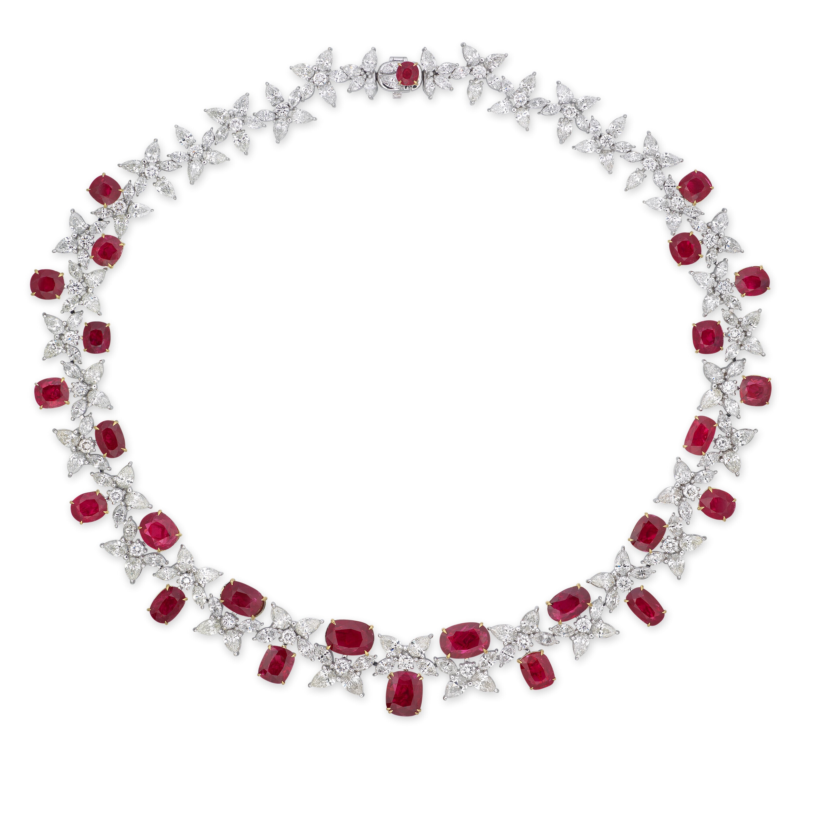 RUBY AND DIAMOND NECKLACE