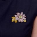 GRAFF COLOURED DIAMOND BROOCH