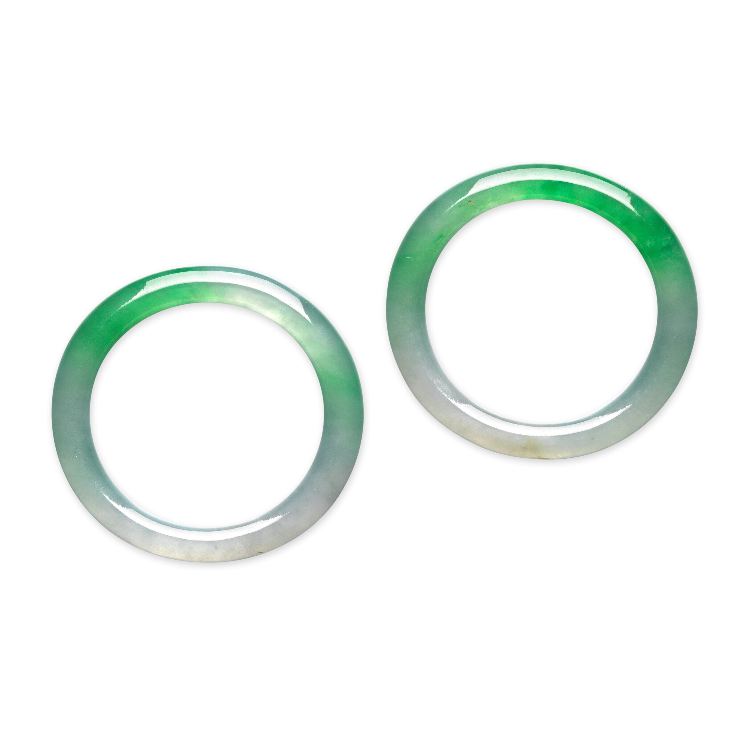 PAIR OF JADEITE BANGLES