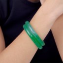 PAIR OF JADEITE BANGLES