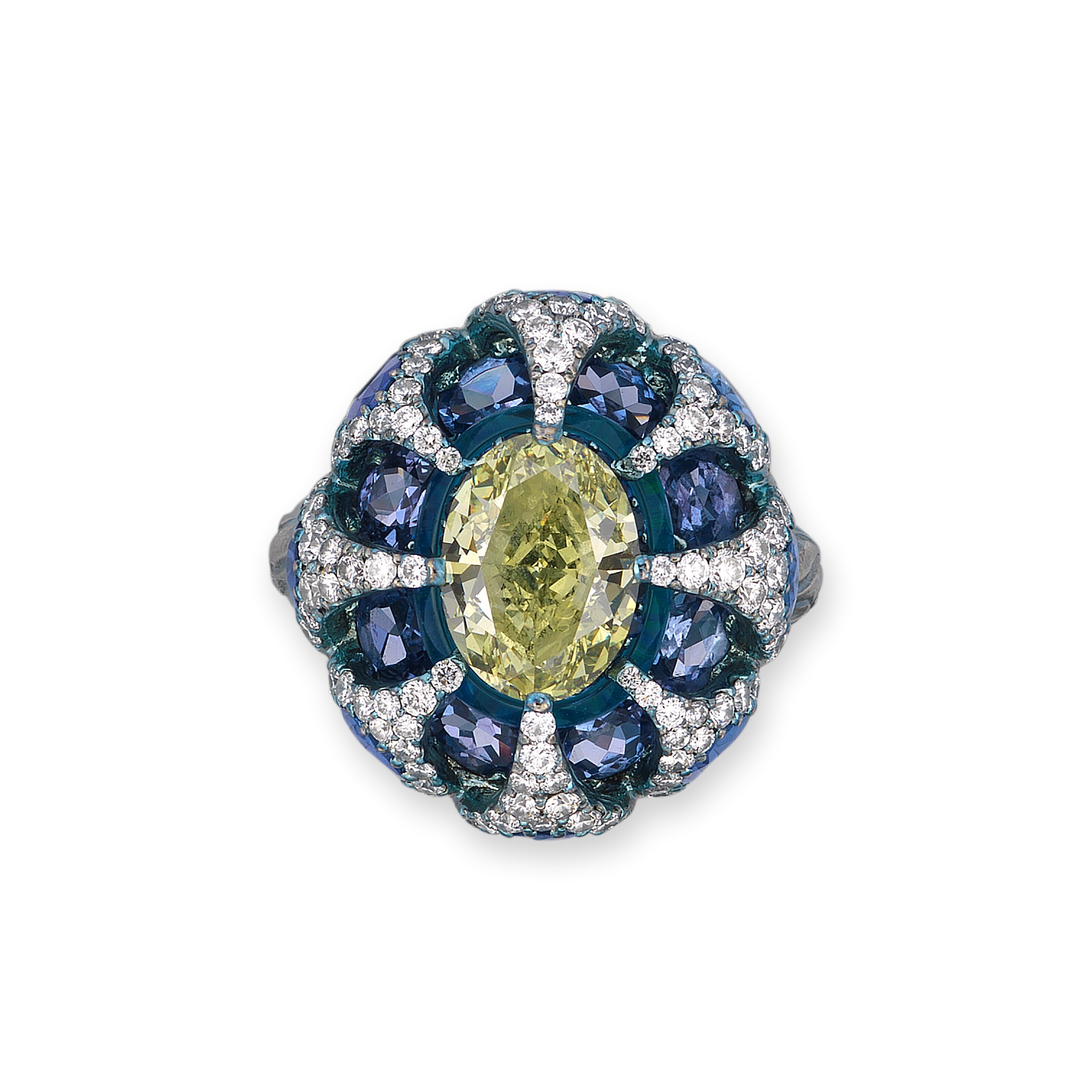WALLACE CHAN MULTI-GEM RING