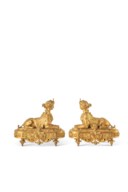 PAIRE DE CHENETS DE STYLE REGENCE