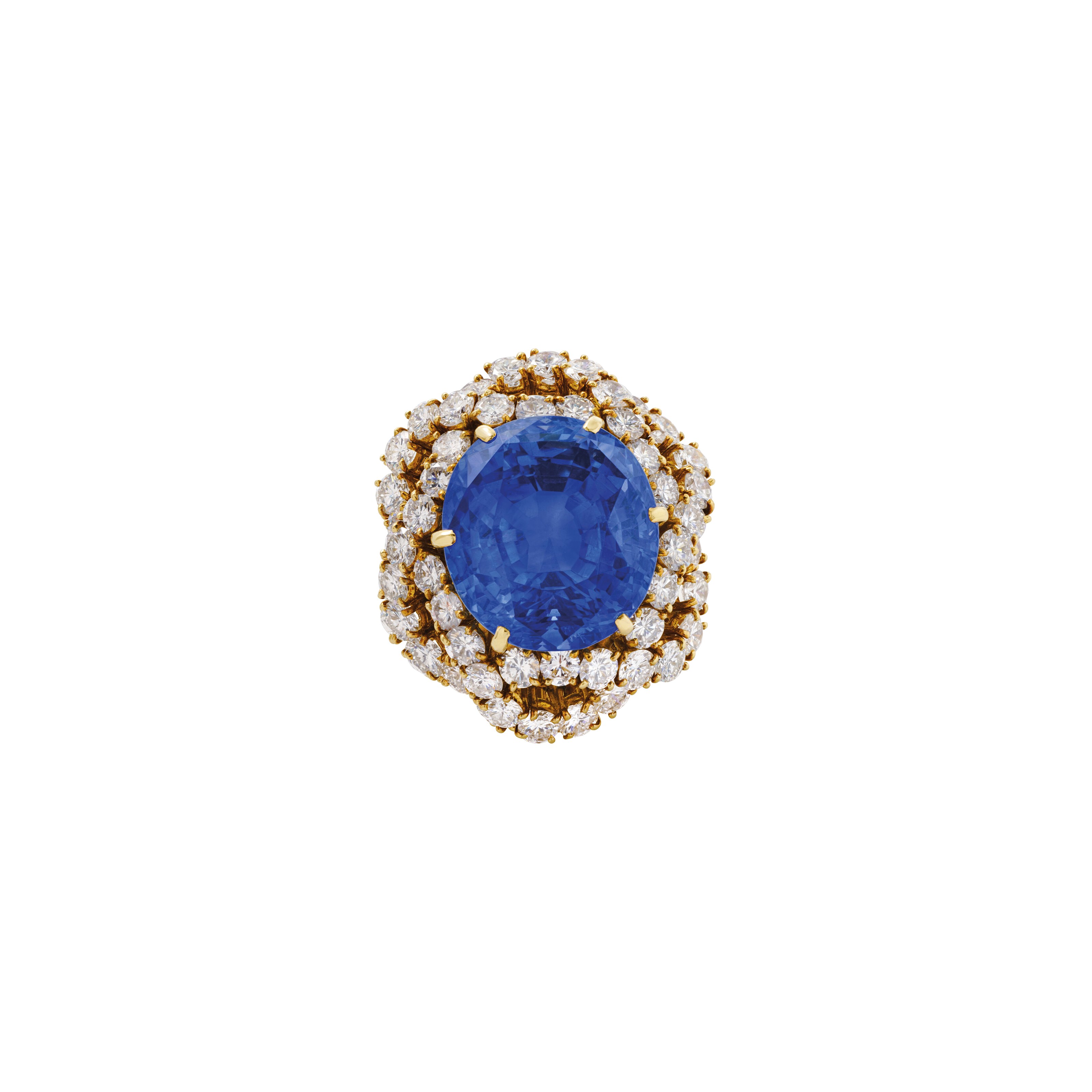 SAPPHIRE AND DIAMOND RING