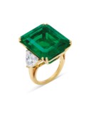 EMERALD AND DIAMOND RING