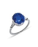 SAPPHIRE AND DIAMOND RING