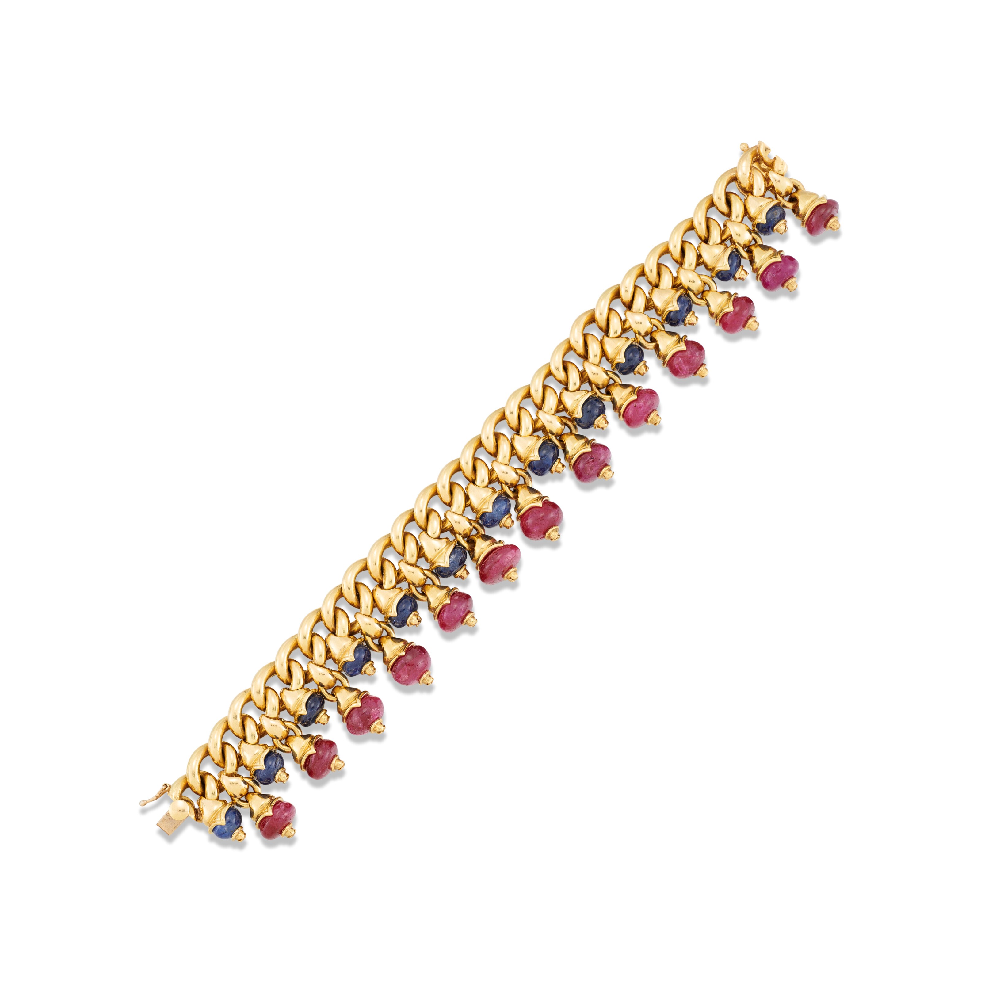 RUBY AND SAPPHIRE BRACELET