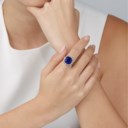 SAPPHIRE AND DIAMOND RING