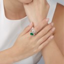 EMERALD AND DIAMOND RING