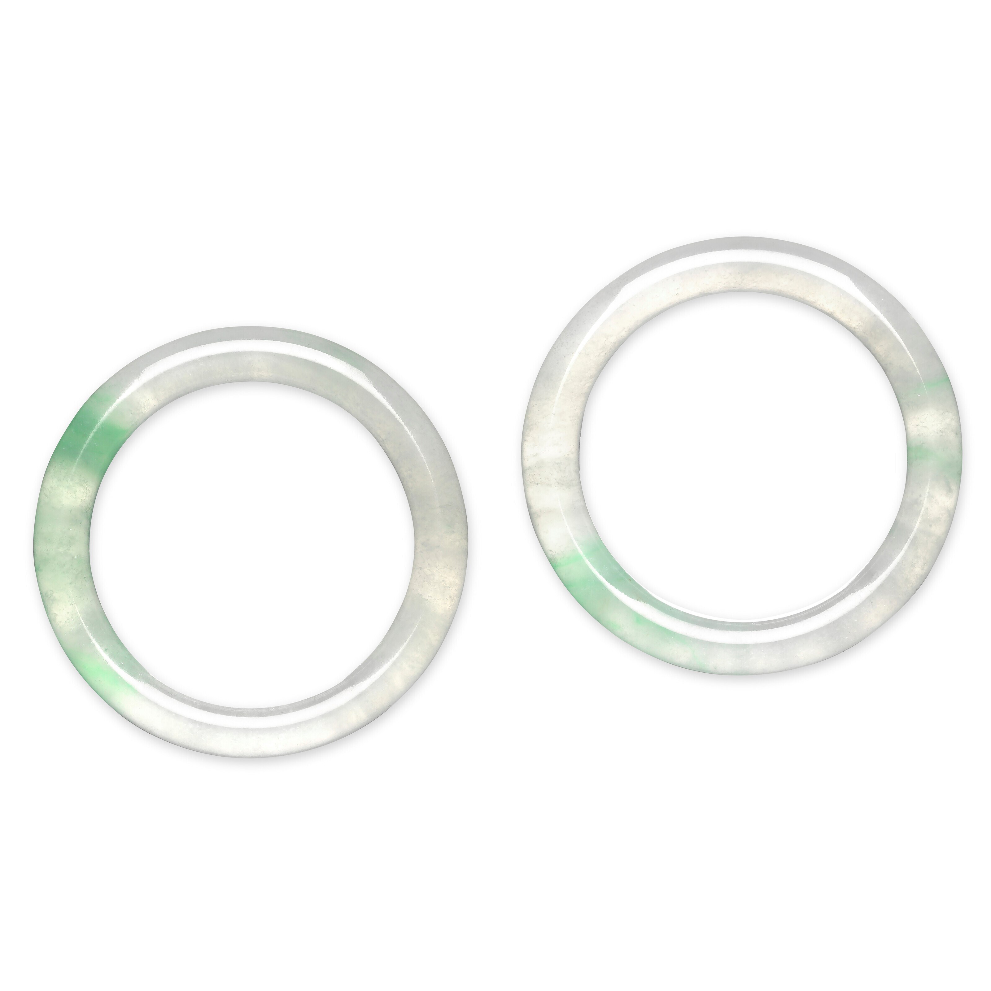 PAIR OF JADEITE BANGLES