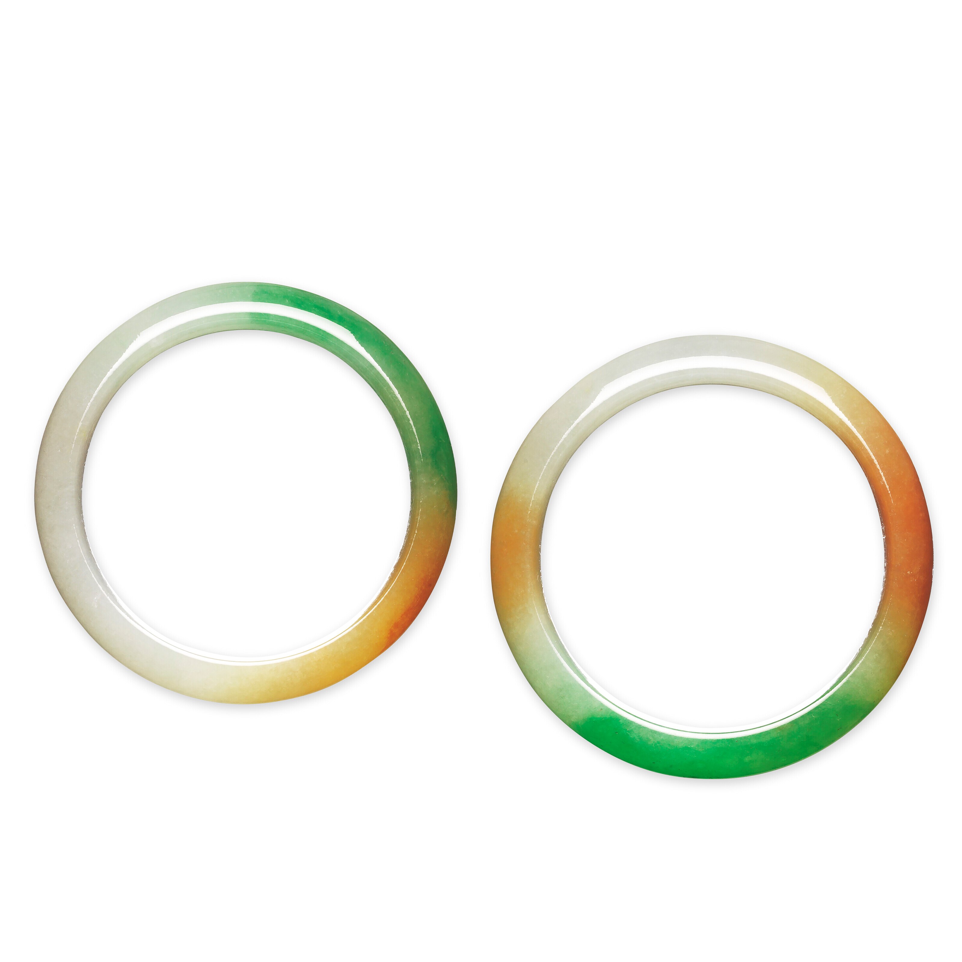 PAIR OF JADEITE BANGLES