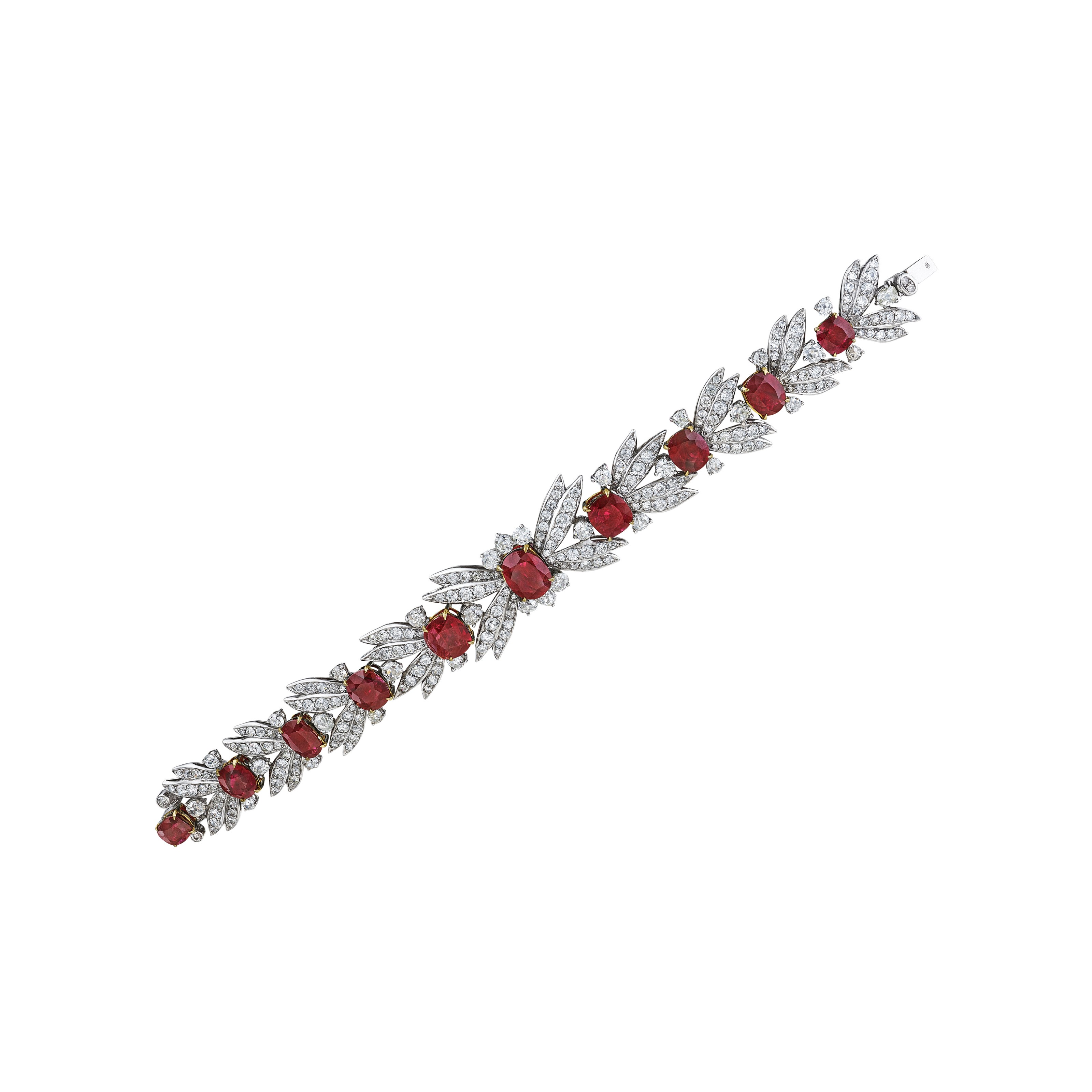 RUBY AND DIAMOND BRACELET