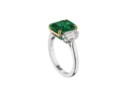 EMERALD AND DIAMOND RING